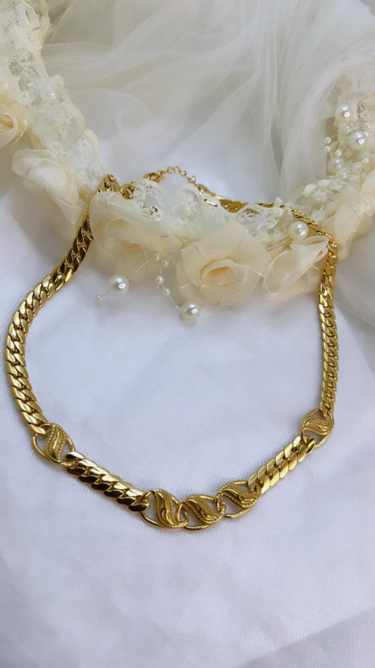 Collier Chaîne Dorée à Maillons Épais