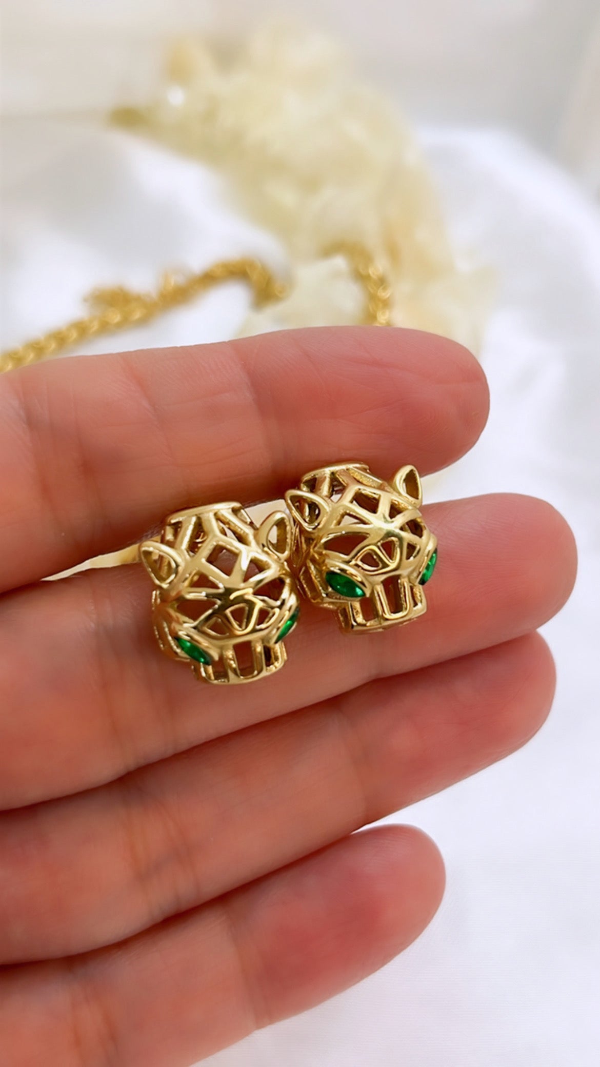 Boucle d’oreille jaguar